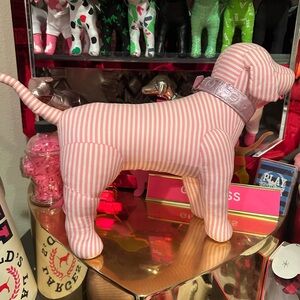 VS PINK RARE MEDIUM STRIPED DISPLAY DOG